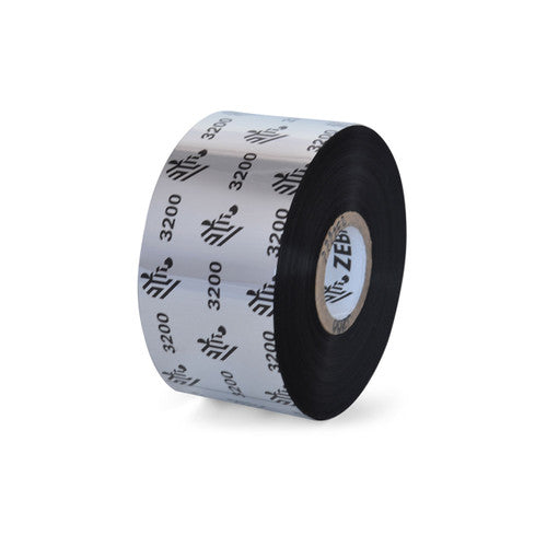 Ruban Zebra – 03200BK06030 – Zebra 2.36" × 984' 3200 Ruban cire-résine (Caisse)
