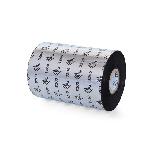 Ruban Zebra – 03200BK10245 – Zebra 4.02" × 1,476' 3200 Ruban cire-résine (Caisse)