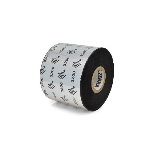 Ruban Zebra – 03200BK06045 – Zebra 2.36" × 1,476' 3200 Ruban cire-résine (Caisse)