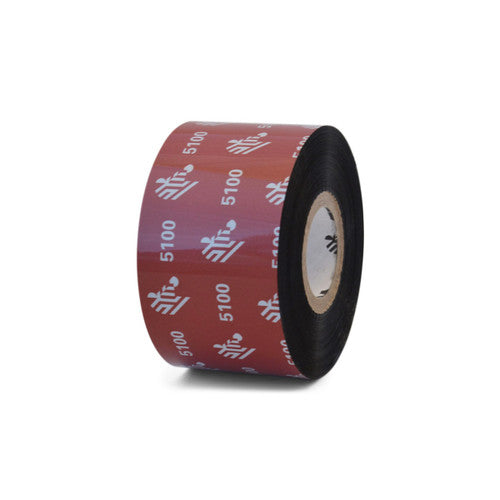 Ruban Zebra – 05100BK04045-EA – Zebra 1.57" × 1,476' 5100 Ruban résine (Caisse)