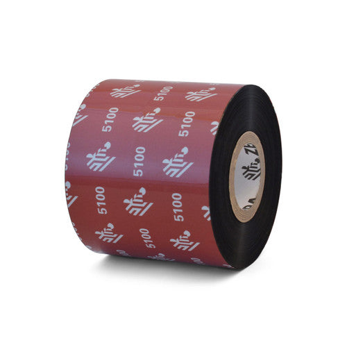 Ruban Zebra – 05100BK06045-EA – Zebra 2.36" × 1,476' 5100 Ruban résine (Caisse)