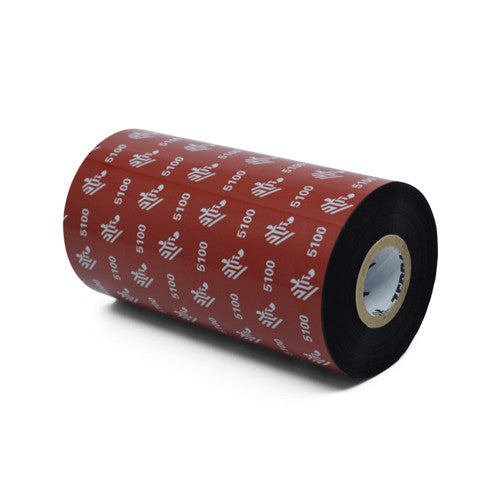Ruban Zebra – 05100BK13145 – Zebra 5.16" × 1,476' 5100 Ruban résine (Caisse)