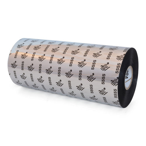 Ruban Zebra – 05555BK17445-EA – Zebra 6.85" × 1,476' 5555 Ruban cire-résine (Caisse)