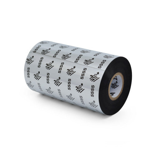 Ruban Zebra – 05555GT11030-EA – Zebra 4.33" × 984' 5555 Ruban cire-résine (Caisse)