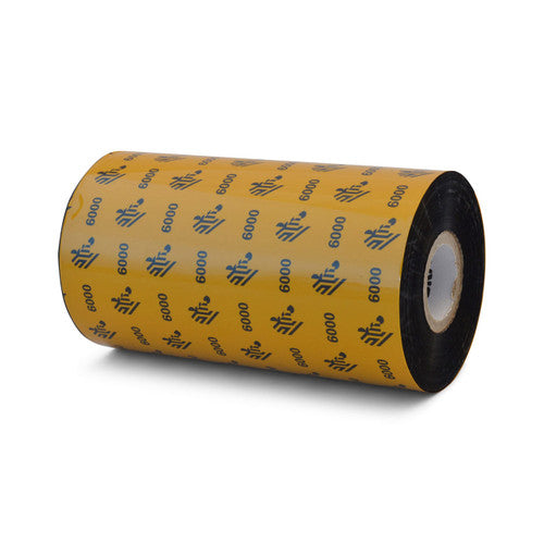 Ruban Zebra – 06000BK13145-EA – Zebra 5.16" × 1,476' 5319 Ruban cire (Caisse)