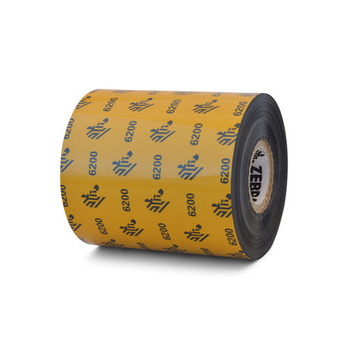 Ruban Zebra – 06200BK08345 – Zebra 3.27" × 1,476' 6200 Ruban résine (Caisse)