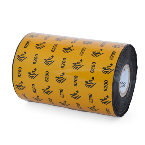 Ruban Zebra – 06200BK11045-EA – Zebra 4.33" × 1,476' 6200 Ruban résine (Caisse)