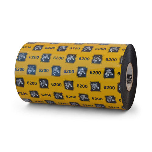 Ruban Zebra – 06200BK13145-EA – Zebra 5.16" × 1,476' 6200 Ruban résine (Caisse)