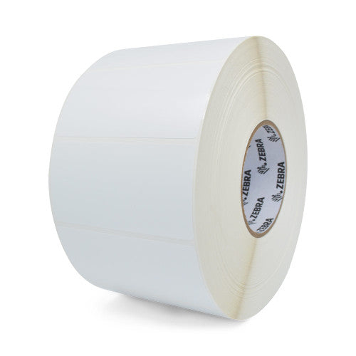 Étiquettes 10002634-EA - Étiquette à transfert thermique Zebra 4" x 2" (101.6 mm x 50.8 mm) Z-Ultimate 2000T - Noyau 3 - 2950 étiquettes/rouleaux - 4 rouleaux par caisse