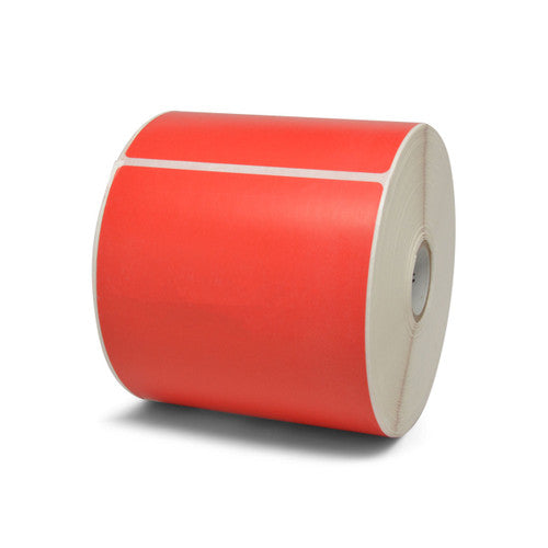 Étiquettes 10010035 - Zebra 4" x 6" Z-Perform 2000D Label (Red) (Roll) Label – 1" Core – 430 Labels/Roll – Roll