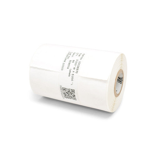 Étiquettes Zebra 3" x 5" Paper Label – 0.75" Core – 95 Labels/Roll