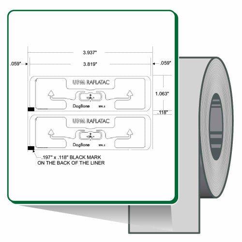 Étiquettes 10026641 - Étiquette à transfert thermique Zebra 3.82" x 1.063" (97.0 mm x 27.0 mm) Z-Perform 1500T - Noyau 3 - 1000 étiquettes/rouleaux - 2 rouleaux par caisse