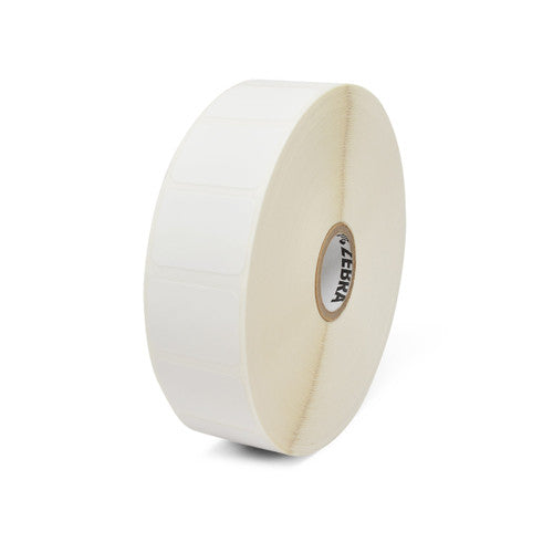 Étiquettes 10037102 - Zebra 1.75" x 0.75" Direct Thermal Paper Label – 0.75" Core – 300 Labels/Roll – Case