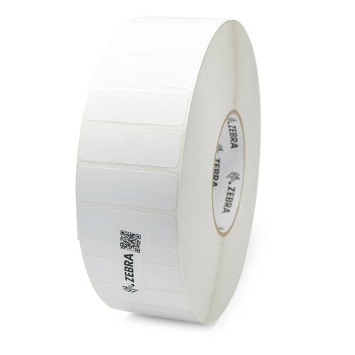 Étiquettes 10044248 - Étiquette à transfert thermique Zebra 2" x 1" (50.8 mm x 25.4 mm) Z-Essentials 540T - Noyau 3 - 7035 étiquettes/rouleaux - 4 rouleaux par caisse