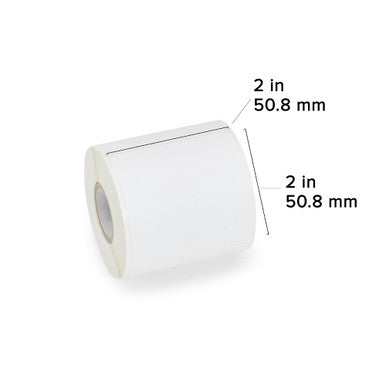 Zebra 2" × 2" Étiquette Polypropylène – Noyau: 0.75"