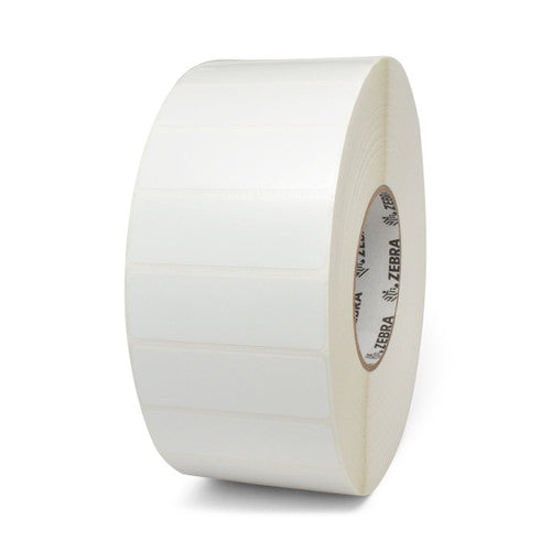 Étiquettes 10011702-EA - Étiquette à transfert thermique Zebra 3" x 1" (76.2 mm x 25.4 mm) Z-Ultimate 3000T - Noyau 3 - 5240 étiquettes/rouleaux - 4 rouleaux par caisse