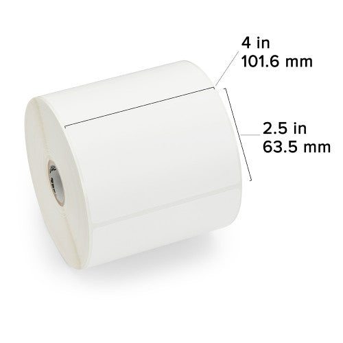 Étiquettes Zebra 4" x 2.5" Polypropylene Label – 900 Labels/Roll