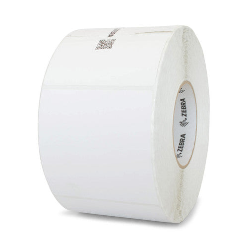 Étiquettes 10021230 - Zebra 4" x 4" (101.6 mm x 101.6 mm) Z-Perform 1500T Label (Roll, Case) – Core 3" – Thermal Transfer – 1000 LABELS PER ROLL