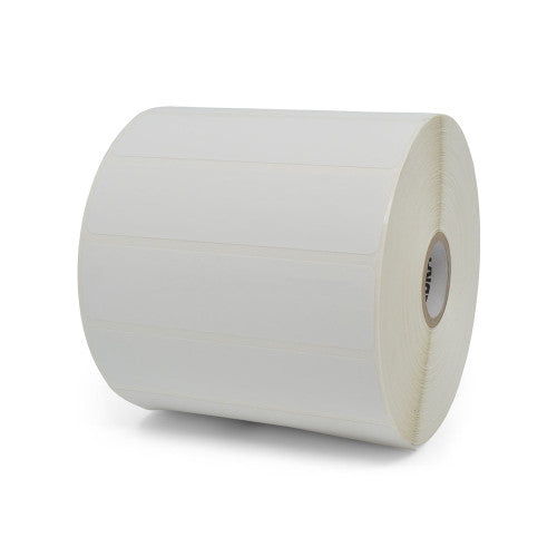 Étiquettes 83340-EA - Étiquette à transfert thermique Zebra 4" x 1" (101.6 mm x 25.4 mm) Z-Select 4000T - Noyau 1 - 2260 étiquettes/rouleaux - 4 rouleaux par caisse